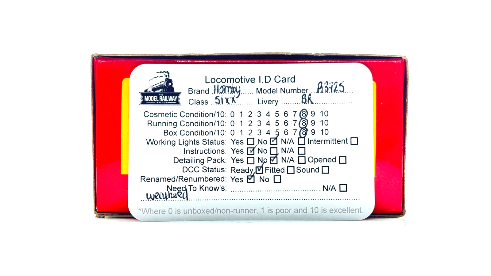 HORNBY 00 GAUGE - R3725 - LATE BR CLASS 51XX LARGE PRAIRIE 2-6-2T 5199 BLACK (W)