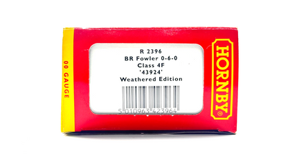 HORNBY 00 GAUGE - R2396 - BRITISH RAILWAYS BLACK FOWLER 0-6-0 CLASS 4F 43924 (W)
