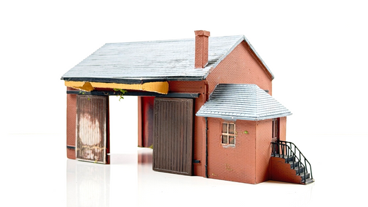 HORNBY SKALEDALE 00 GAUGE - R8582 - RED BRICK GOODS SHED - UNBOXED