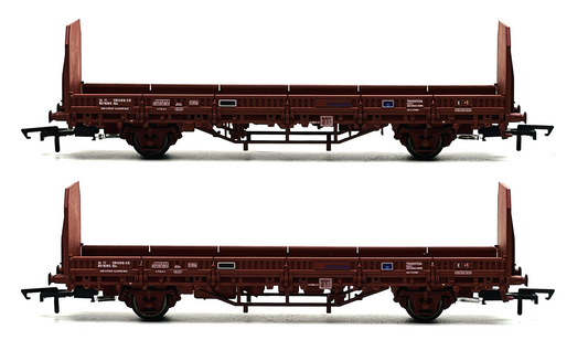 ELECTROTREN HO SCALE - E1658 - PAIR OF RENFE TRANSFESA STAKE WAGON (LOG CARRIER)