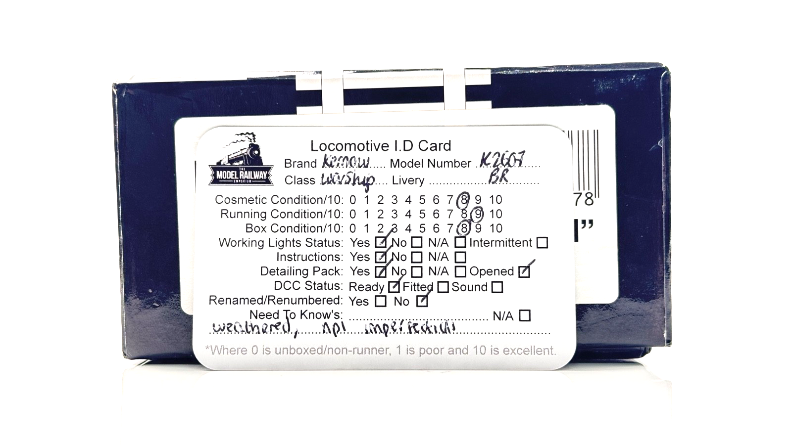 KERNOW MODEL 00 GAUGE - K2607 - D601 WARSHIP DIESEL BR GREEN ARK ROYAL WEATHERED