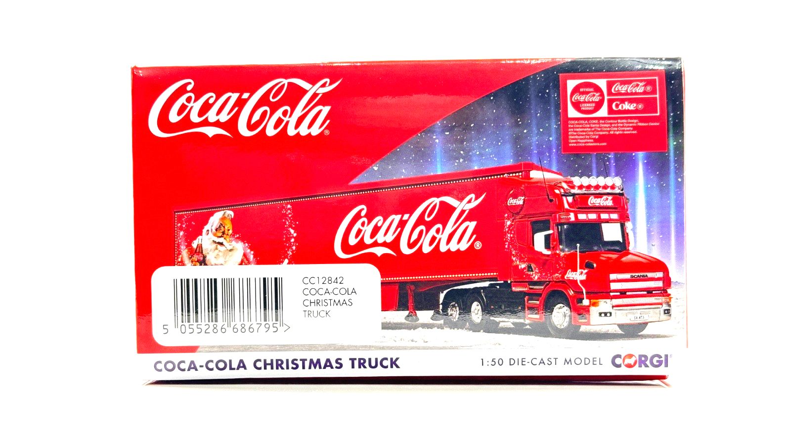 CORGI 1/50 SCALE - CC12842 - COCA COLA CHRISTMAS TRUCK LORRY - NEW BOXED