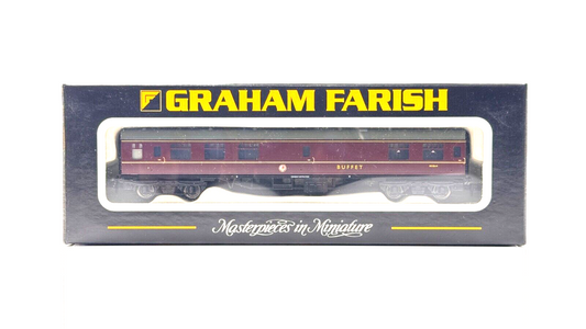GRAHAM FARISH N GAUGE - 374-102B - MK1 MINI BUFFET RMB MAROON (M) - BOXED