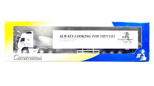 CARARAMA 1/50 - VOLVO FH12 H.G.V RECRUITMENT ALWAYS LOOKING FOR DRIVERS - BOXED