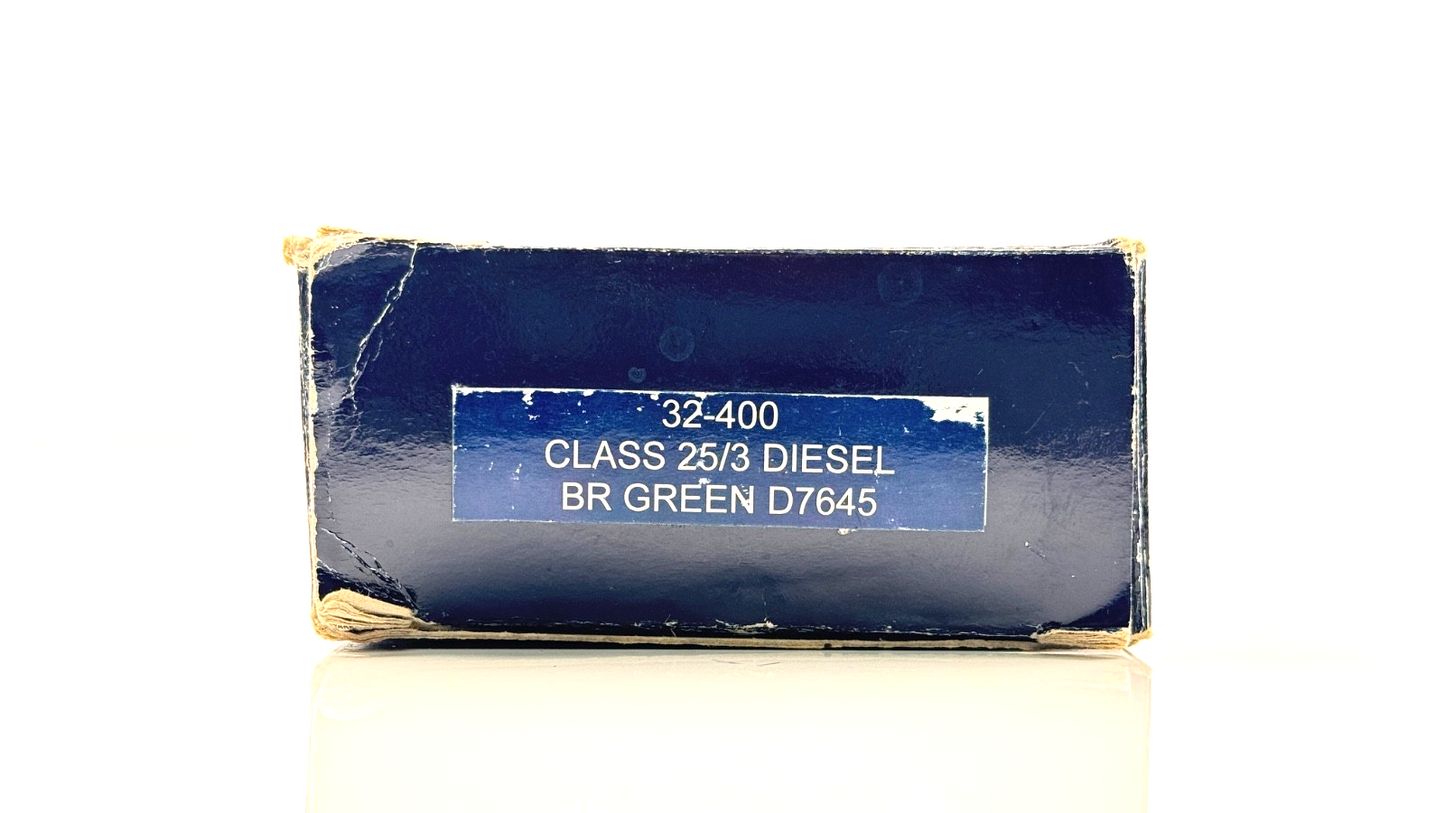 BACHMANN 00 GAUGE - 32-400 - CLASS 25/3 DIESEL BR GREEN D7645 DCC FITTED BOXED