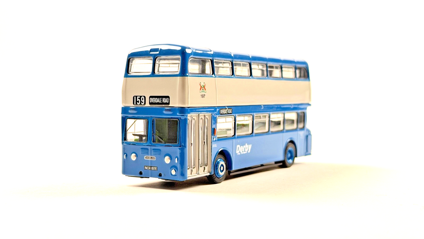 EFE 1/76 SCALE - 18011 - DAIMLER MCW FLEETLINE DERBY CITY TRANSPORT BUS - BOXED