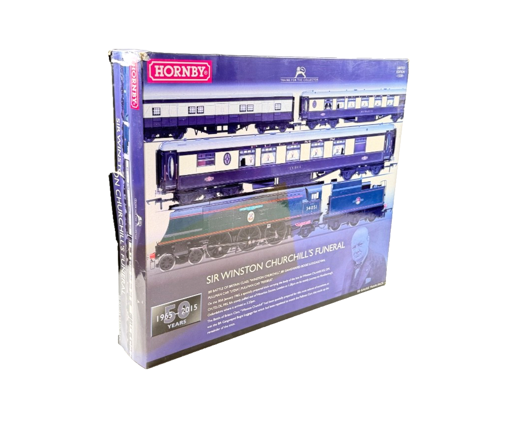 HORNBY 00 GAUGE - R3300 - SIR WINSTON CHURCHILL'S FUNERAL TRAIN PACK LTD EDITION