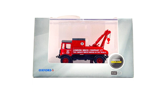 OXFORD DIECAST 1/76 SCALE - 76AEC004 - LONDON BRICK AEC MATADOR WRECKER - BOXED
