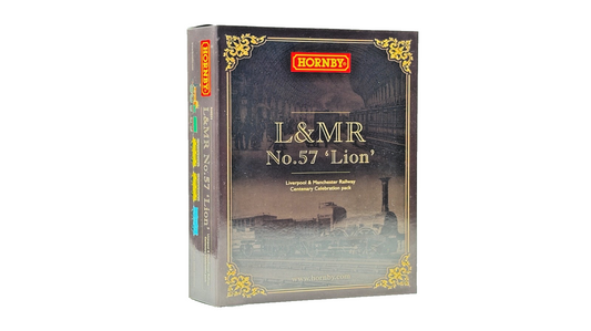 HORNBY 00 GAUGE - R30232 - L&MR NO.57 LION LIVERPOOL & MANCHESTER CENTENARY SET