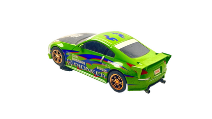 SCALEXTRIC 1/32 SCALE - NISSAN 350Z PIONEER GREEN DRIFT CAR - UNBOXED