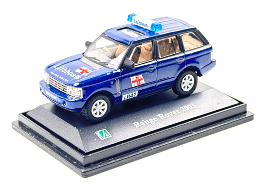 CARARAMA 1/72 SCALE - RANGE ROVER 2003 RNLI LIFEBOATS LIVERY - BOXED