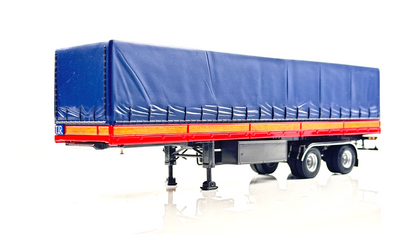 WSI 1/50 SCALE - 13-1022 - CLASSIC CURTAIN SIDE TRAILER 2 AXLE BOXED