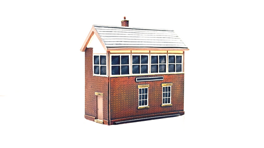 SCENIX/HORNBY 00 GAUGE SKALEDALE - EM6106 - BRICK EFFECT SIGNAL BOX - UB