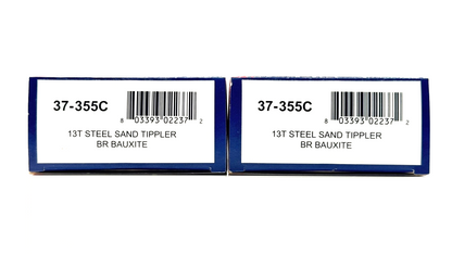 BACHMANN 00 GAUGE - 37-355C - 13T STEEL SAND TIPPLER WAGON BR BAUXITE X2