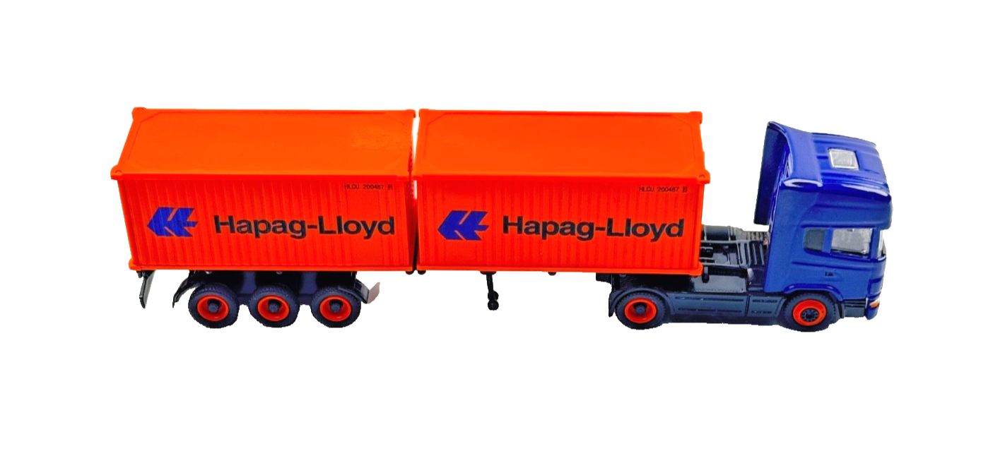 SCHUCO 1/87 SCALE - HAPAG LLOYD CONTAINER LADEN LORRY - UNBOXED