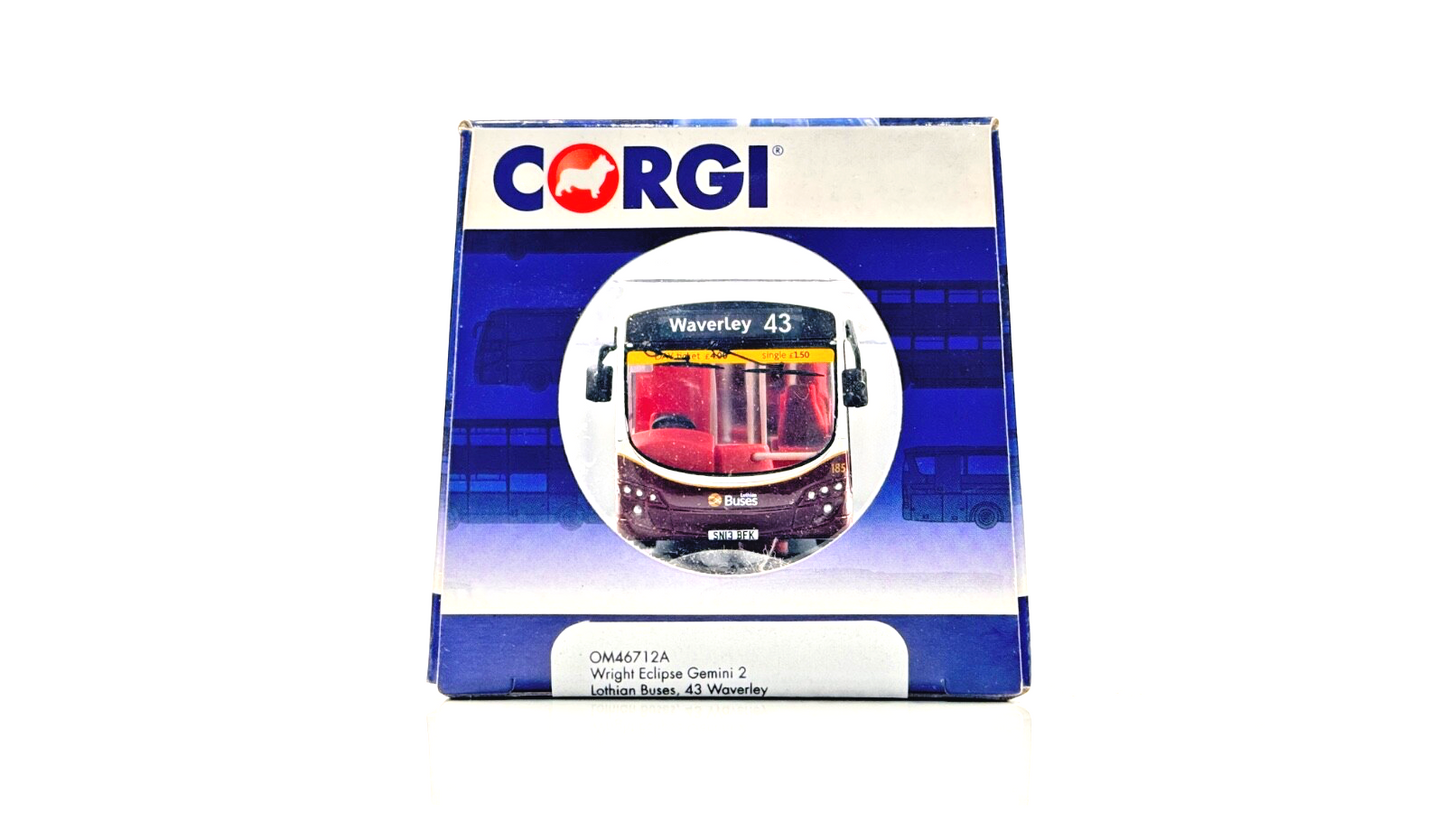 CORGI OOC 1/76 SCALE - OM46712A - WRIGHT ECLIPSE GEMINI 2 LOTHIAN BUSES WAVERLEY