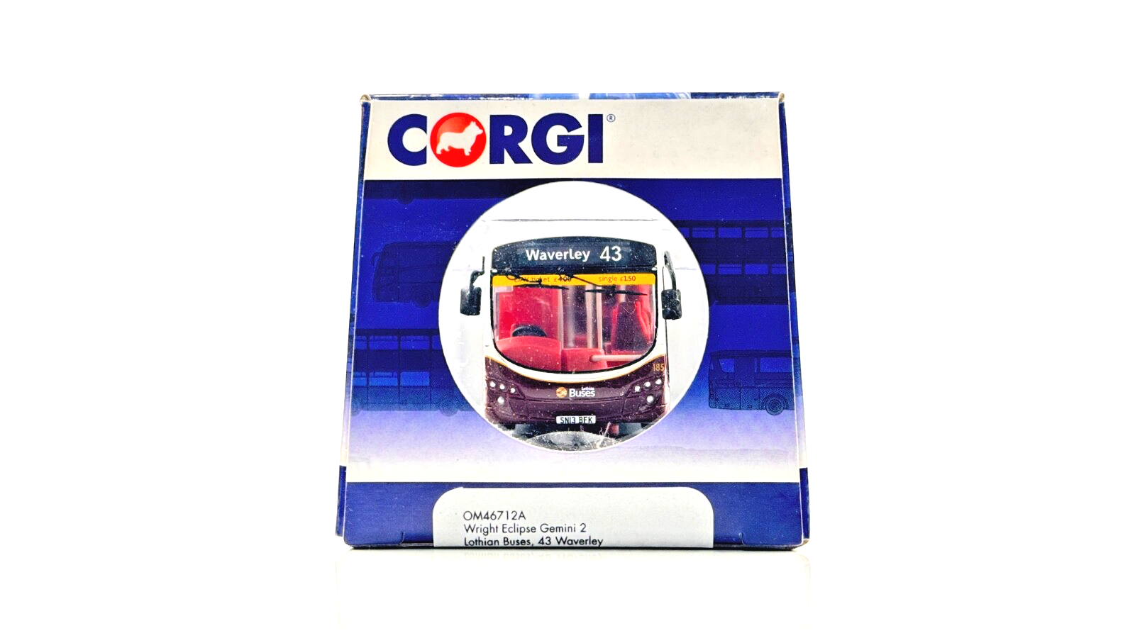 CORGI OOC 1/76 SCALE - OM46712A - WRIGHT ECLIPSE GEMINI 2 LOTHIAN BUSES WAVERLEY