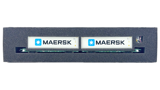 REALTRACK MODELS 00 GAUGE - FREIGHTLINER FLA WAGON WITH MAERSK CONTAINERS BOXED