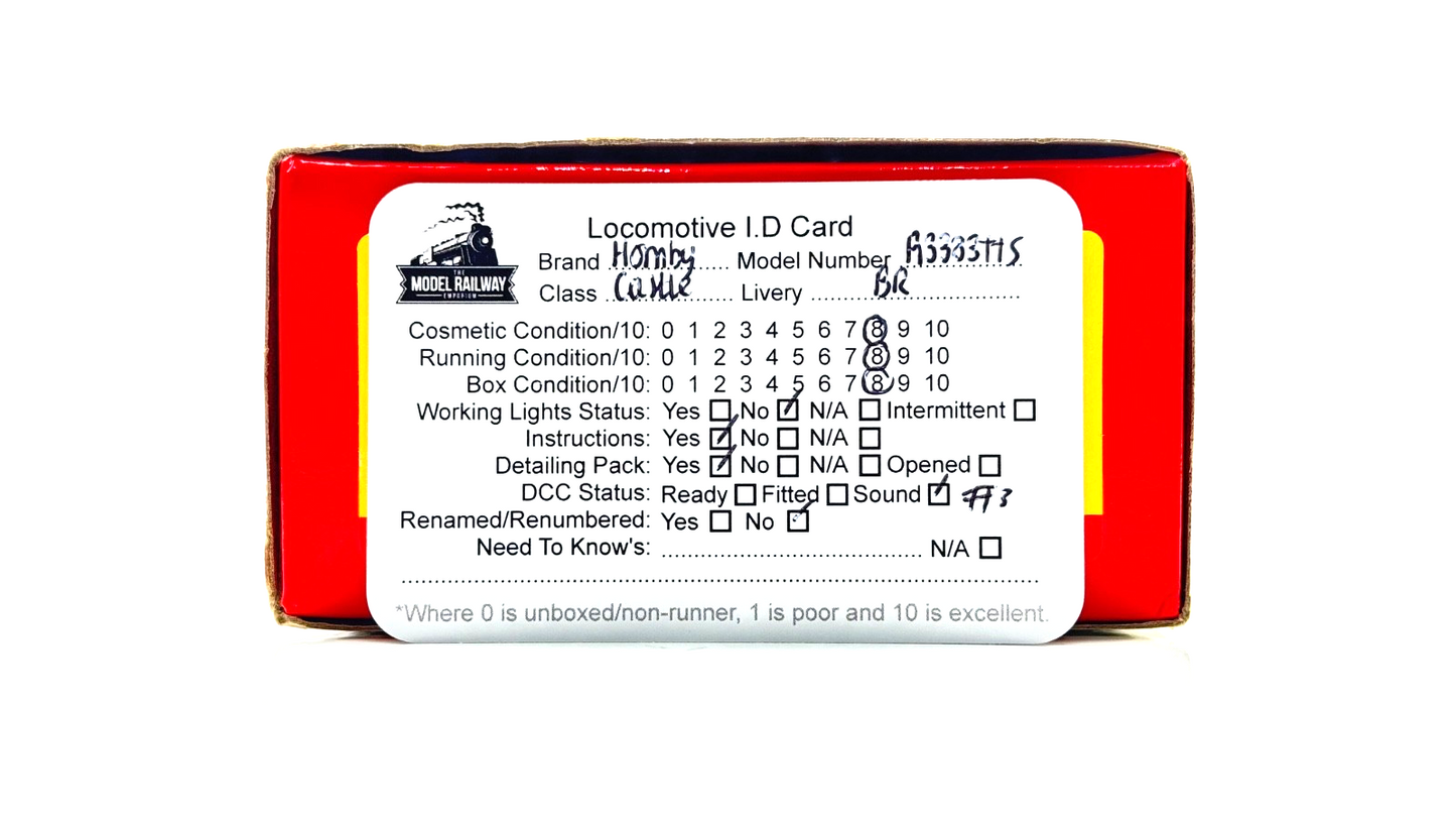 HORNBY 00 GAUGE - R3383TTS - BR CASTLE EARL OF ST GERMANS 5050 DCC TTS SOUND