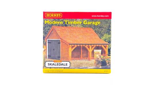 HORNBY 00 GAUGE SKALEDALE - R7271 - MODERN TIMBER GARAGE - NEW BOXED