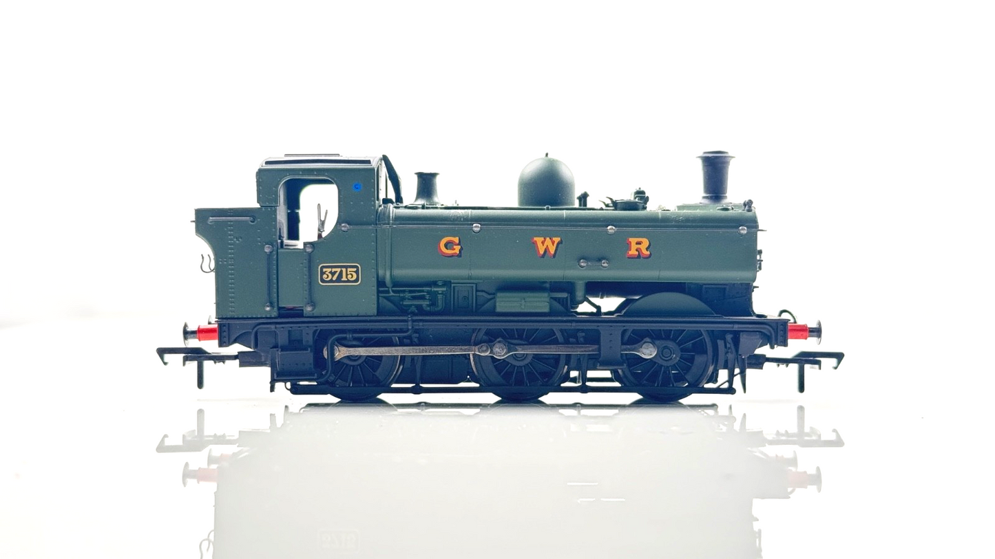 BACHMANN 00 GAUGE - 32-200B - 8750 PANNIER TANK 3715 GWR GREEN - BOXED