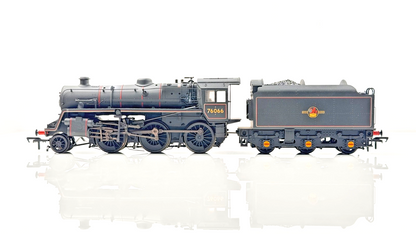 BACHMANN 00 GAUGE - 32-956 - BR STANDARD 4MT 76066 BR LINED BLACK LATE WEATHERED