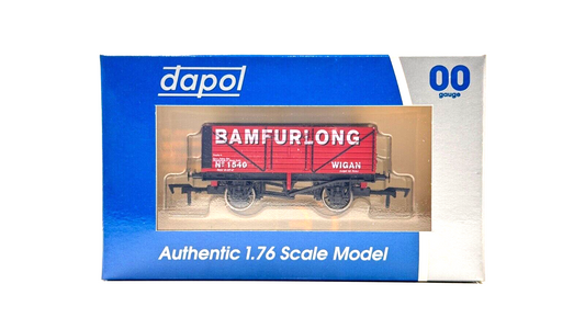 DAPOL 00 GAUGE - BAMFURLONG COLLIERY WIGAN WAGON NO.1540 (LIMITED EDITION)