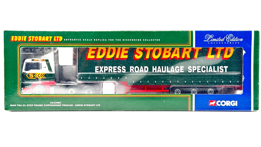 CORGI 1/50 SCALE - CC13405 - MAN TGA XL EDDIE STOBART LTD LORRY - BOXED