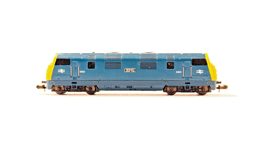 MINITRIX N GAUGE - N206 - CLASS 42 DIESEL WARSHIP HERMES BR BLUE D823 - BOXED