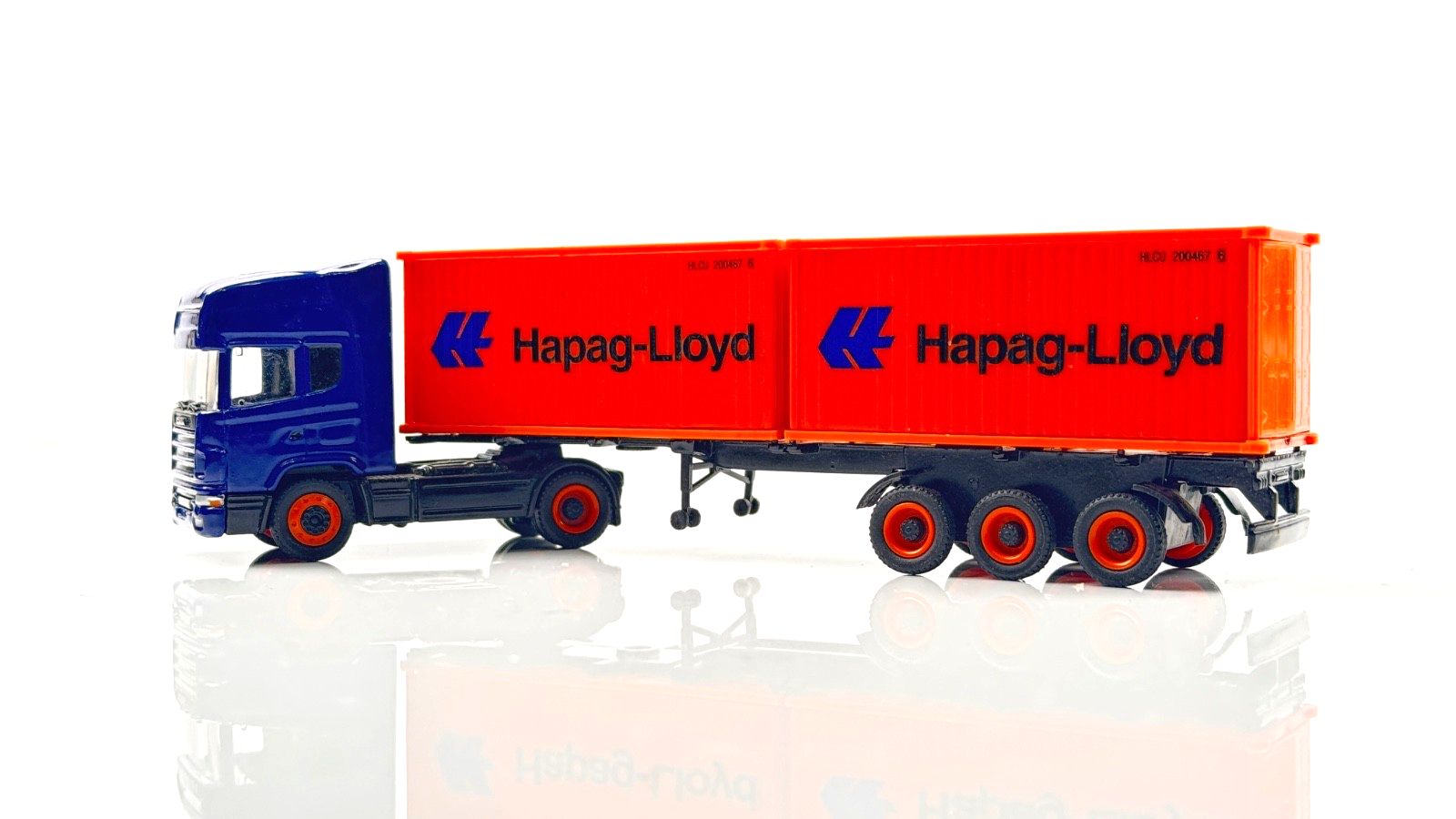 SCHUCO 1/87 SCALE - HAPAG LLOYD CONTAINER LADEN LORRY - UNBOXED