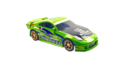 SCALEXTRIC 1/32 SCALE - NISSAN 350Z PIONEER GREEN DRIFT CAR - UNBOXED