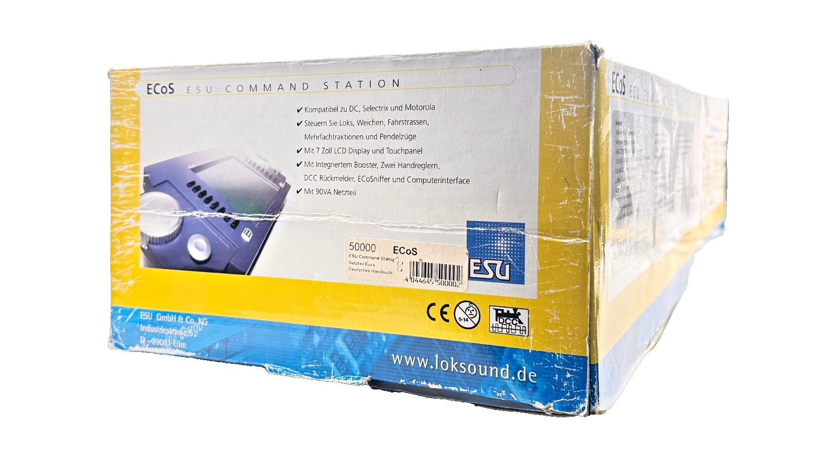 ESU ECOS 50000 COMMAND STATION DIGITAL DCC CONTROLLER - FAULTY NEEDS ATTENTION