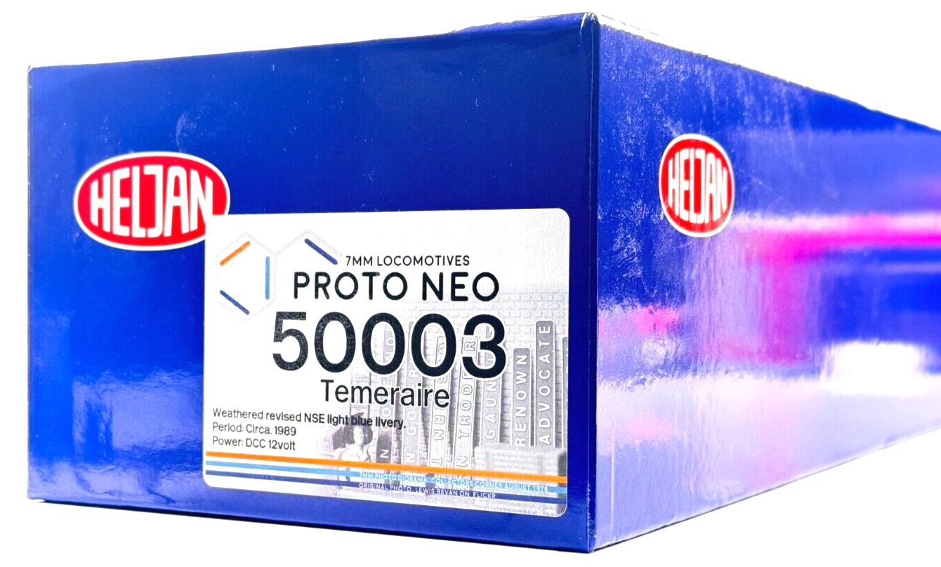 HELJAN O GAUGE - CLASS 50 DIESEL 50003 NETWORK SOUTHEAST TEMERAIRE (PROTO NEO)