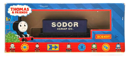 HORNBY 00 GAUGE - R9056 - THOMAS & FRIENDS 'SODOR SCRAP COMPANY' WAGON - BOXED