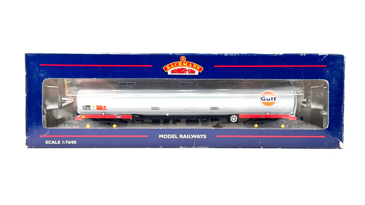 BACHMANN 00 GAUGE - 38-114 - 100 TON BOGIE TANK WAGON TEA "GULF GREY" - BOXED