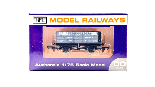DAPOL 00 GAUGE - HEREFORD CORPORATION GAS WORKS WAGON NO.7 (LIMITED EDITION)