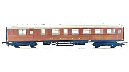 HORNBY 00 GAUGE - REFINISHED LNER TEAK GRESLEY BUFFET CAR 32372 - UNBOXED