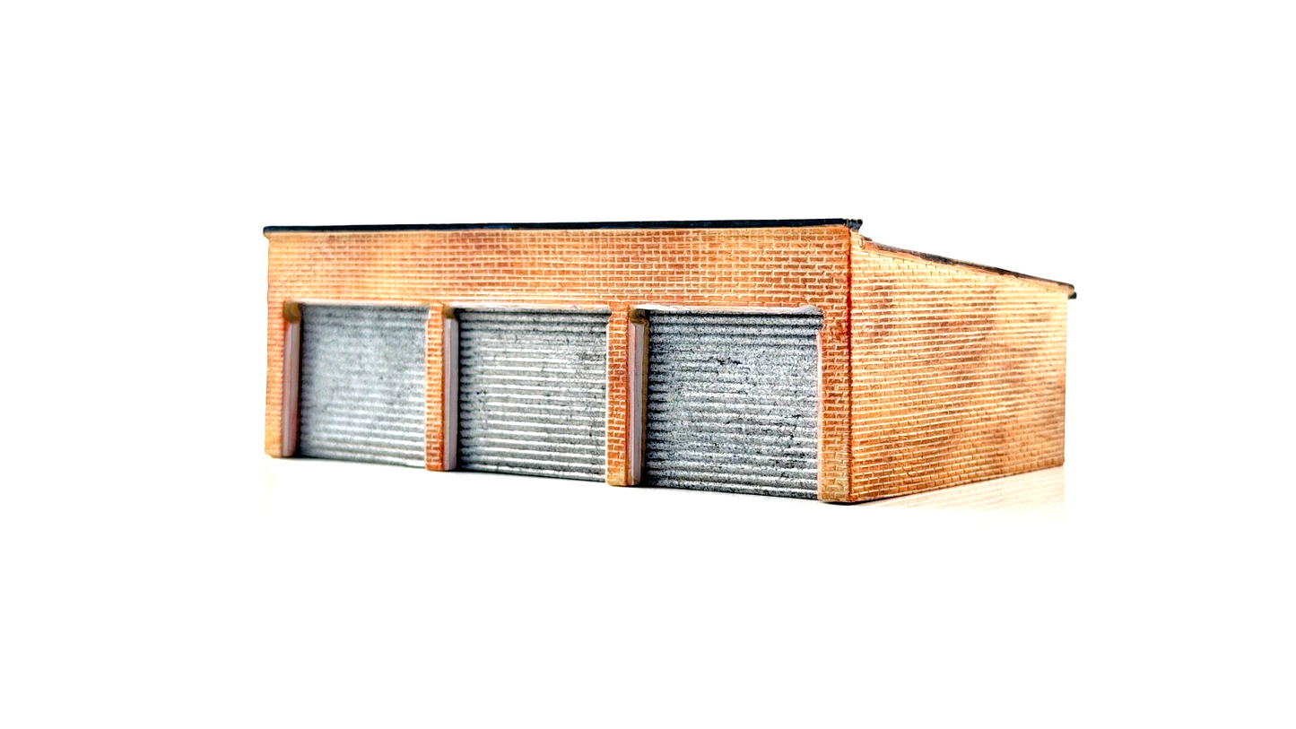 BACHMANN SCENECRAFT 00 GAUGE - 44-085 - LOCK UP GARAGES (POSABLE DOORS) UNBOXED