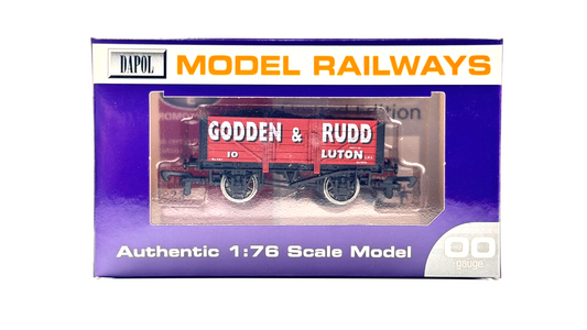 DAPOL 00 GAUGE - GODDEN & RUDD OF LUTON PLANK WAGON NO.10 (LIMITED EDITION)
