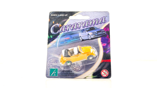 CARARAMA 1/72 SCALE - VOLKSWAGEN VW BEETLE CABRIOLET YELLOW - CARDED SEALED