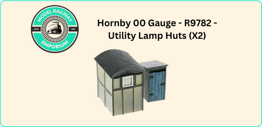 HORNBY 00 GAUGE SKALEDALE - R9782 - 'UTILITY LAMP HUTS X 2' - NEW CARDED