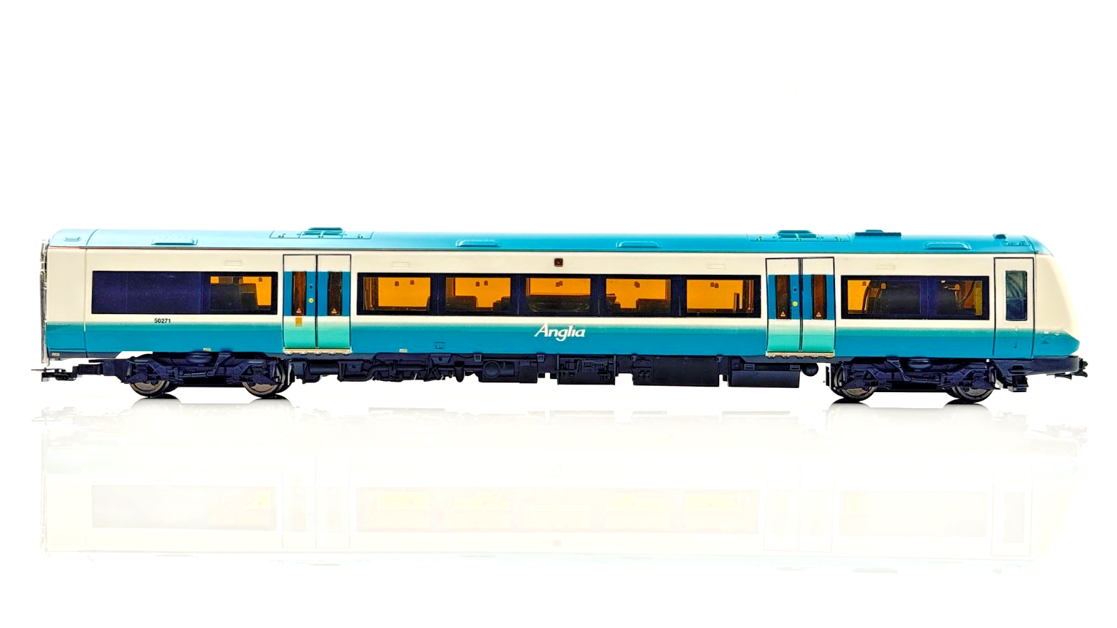 BACHMANN 00 GAUGE - 32-453 - CLASS 170 TURBOSTAR 2 CAR DMU ANGLIA RAILWAYS BOXED
