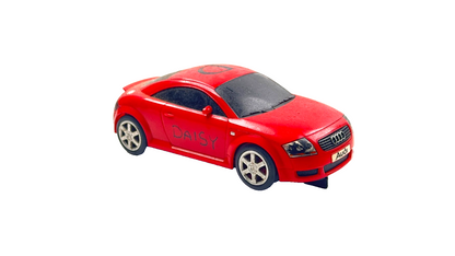 SCALEXTRIC 1/32 SCALE - AUDI TT SPORTS CAR RED "DAISY" - UNBOXED