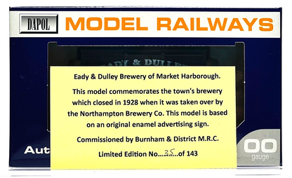 DAPOL 00 GAUGE - EADY & DULLEY BREWERY MARKET HARBOROUGH 2 (BURNHAM LIMITED ED)
