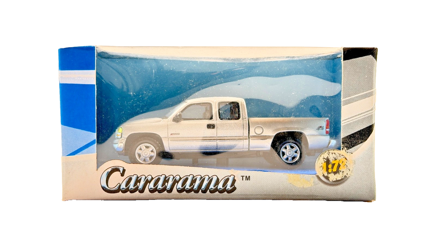 CARARAMA 1/72 SCALE - GMC SIERRA CREW CAB PICK UP TRUCK SILVER - BOXED
