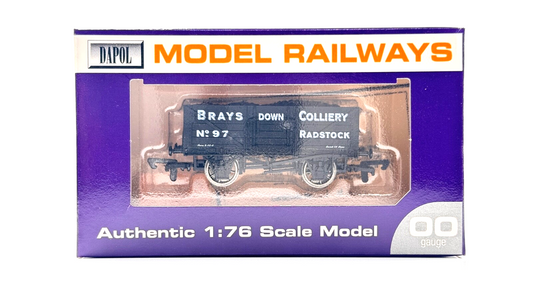 DAPOL 00 GAUGE - BRAYS DOWN COLLIERY RADSTOCK WAGON NO.97 (LIMITED EDITION)