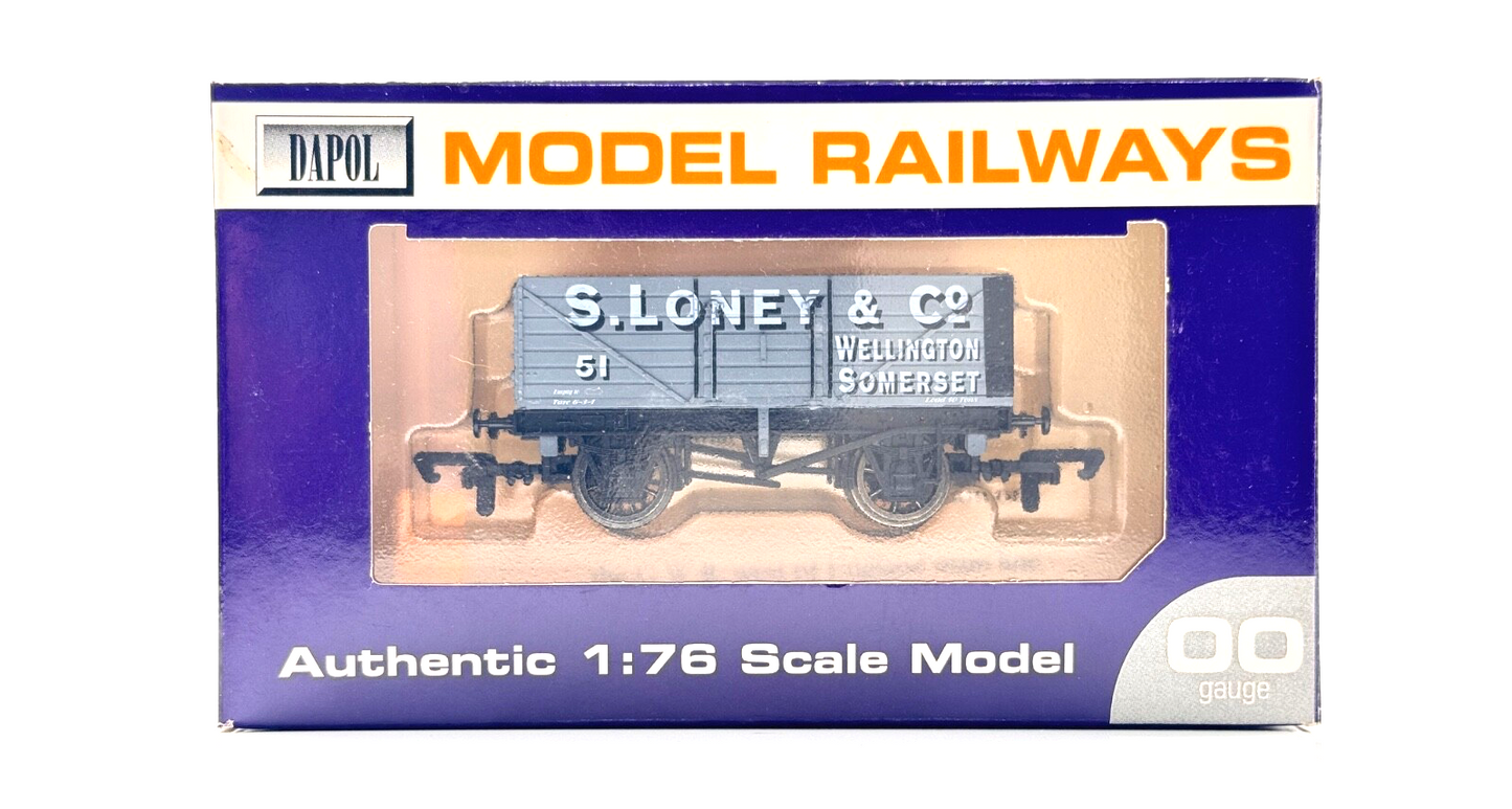 DAPOL 00 GAUGE - S. LONEY & CO WELLINGTON SOMERSET WAGON NO.51 (LIMITED EDITION)