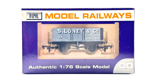 DAPOL 00 GAUGE - S. LONEY & CO WELLINGTON SOMERSET WAGON NO.51 (LIMITED EDITION)
