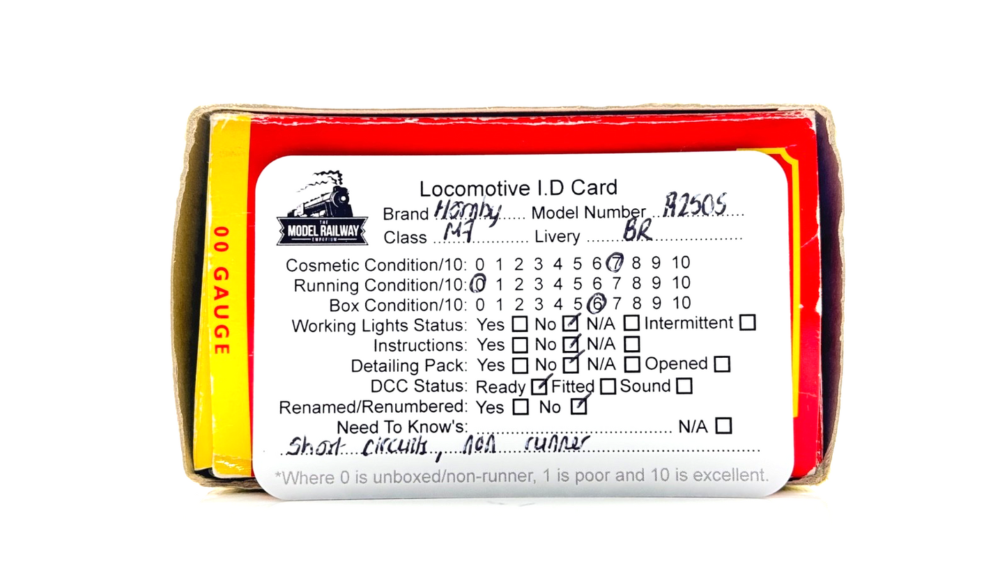 HORNBY 00 GAUGE - R2505 - BR BLACK 0-4-4 CLASS M7 LOCOMOTIVE 30031 - SPARES