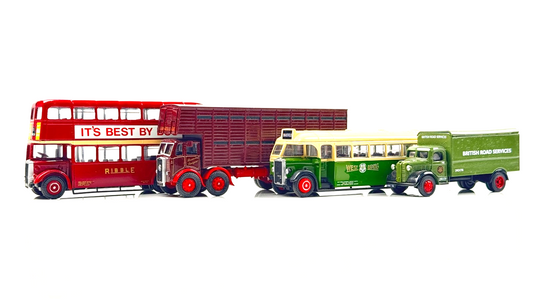 EFE/OXFORD DIECAST/CLASSIX 1/76 - 4 X ASSORTED BUSES/COMMERCIAL VEHICLES - UB